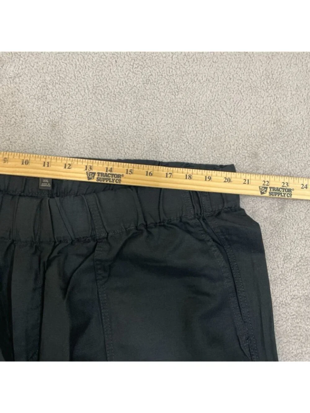 NWT Banana Republic Women's XXL Black Tapered Crop Pants Linen Blend  B1691